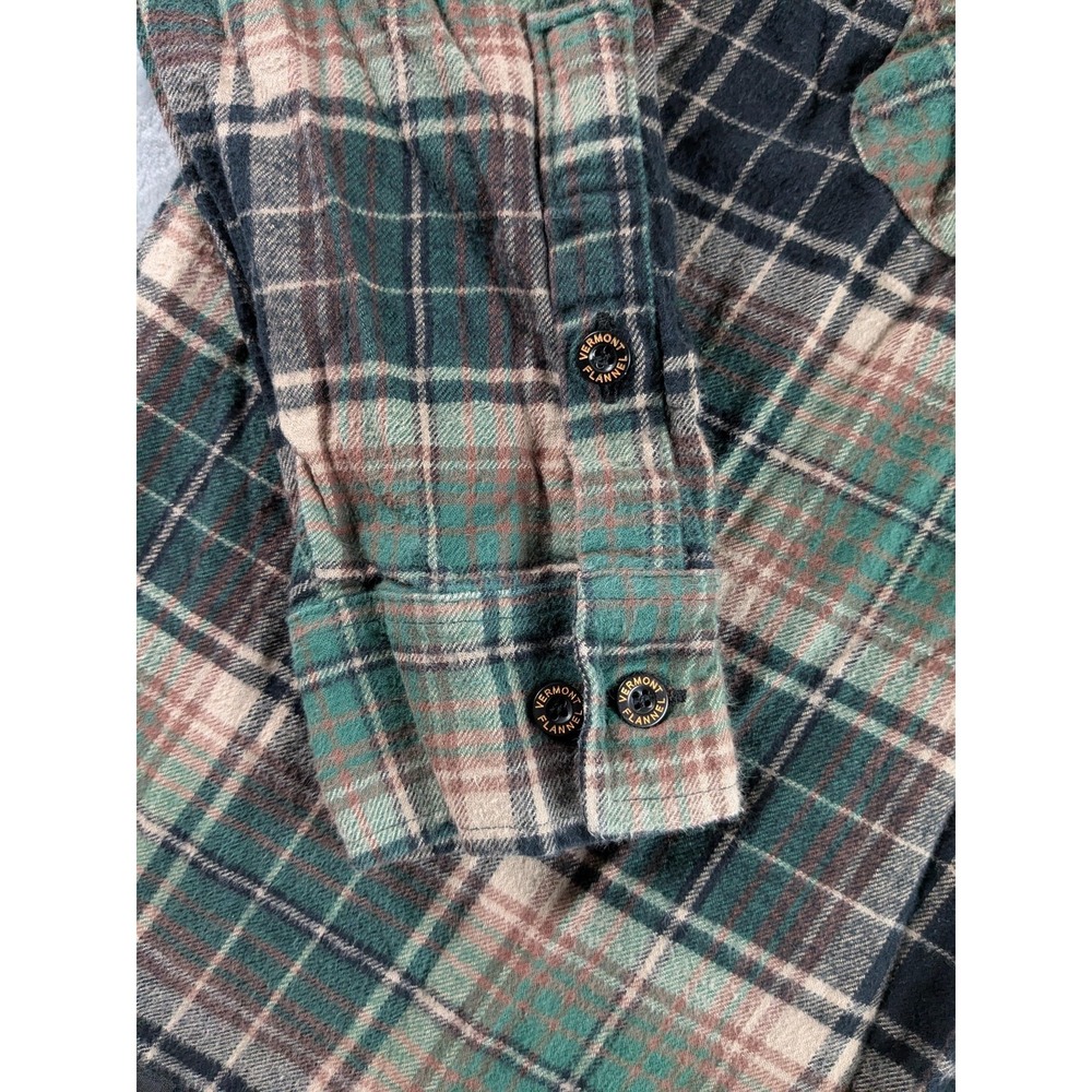 The Vermont Flannel Co Shirt Mens XL Multicolor Plaid Long Sleeve Button Up READ - Picture 4 of 12